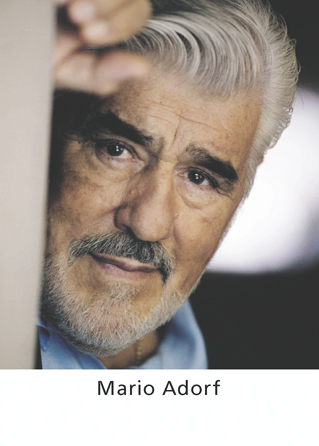 Autogrammkarte Mario Adorf, Hochglanz